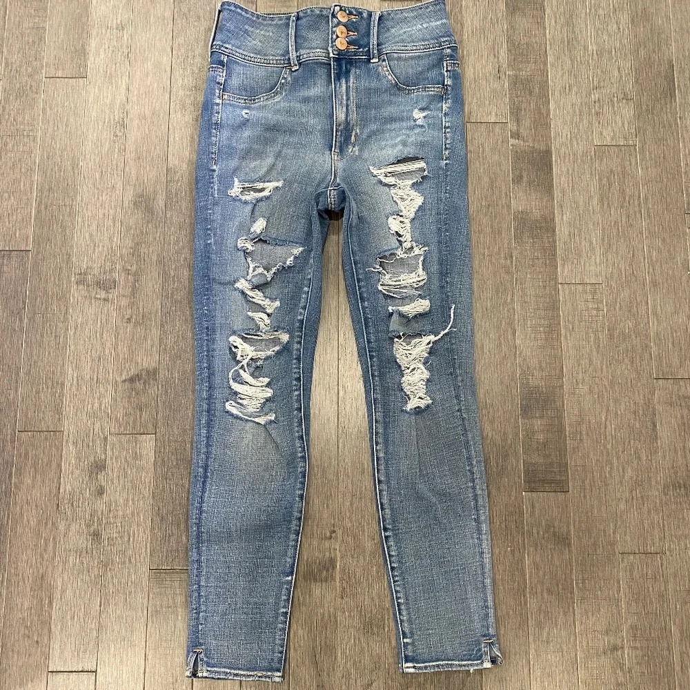American Eagle Outfitters Super Hi-Rise Jeggings Jeans - Picture 1 of 6